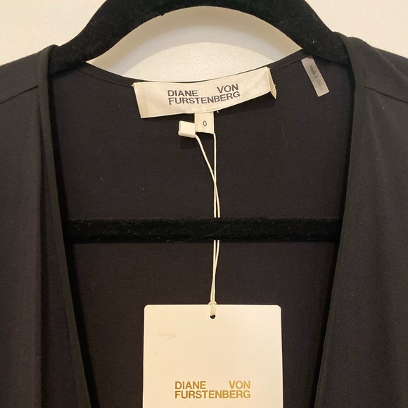 Diane Von Furstenberg Puff Sleeve Silk Wrap Dress - Picture 4 of 4